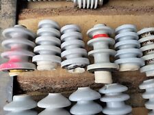 Large Supply of Porcelain  High Voltage Electrical Insulators / Bushings. picture
