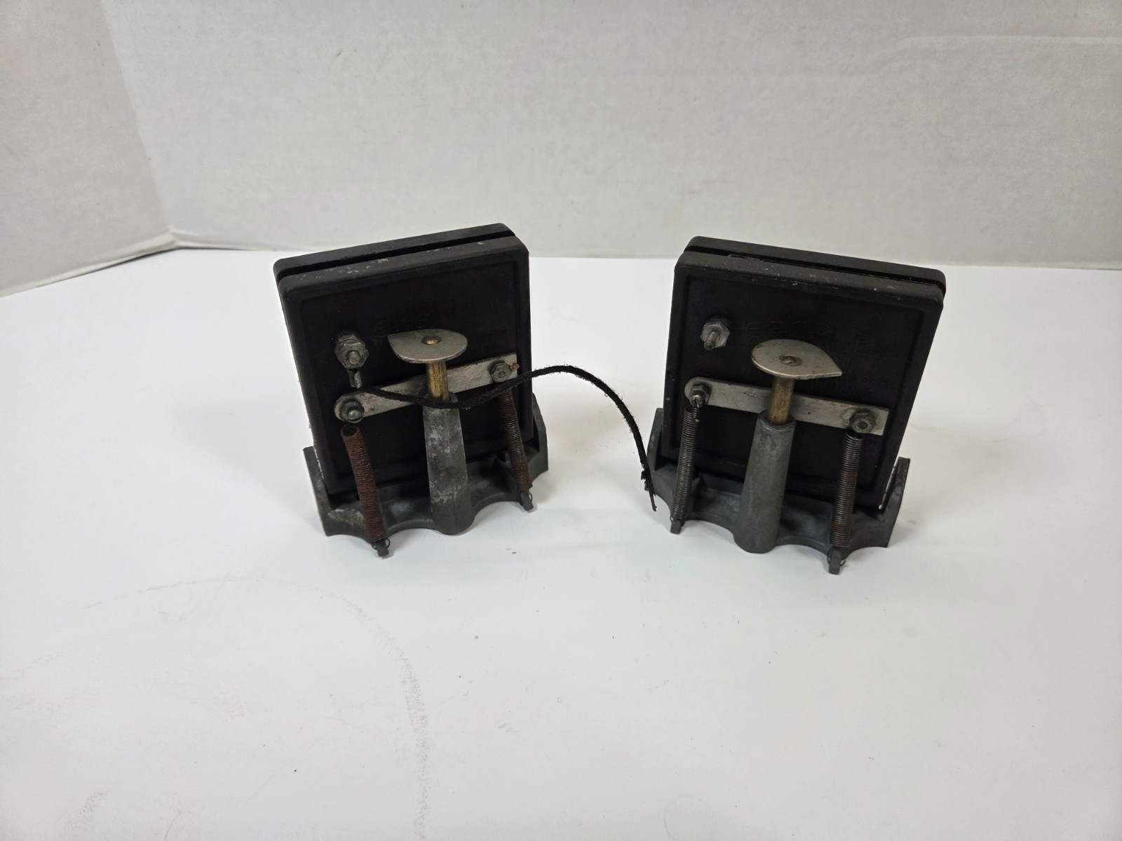 Rare pair of Crosley Type D Book style Condensers capacitors antique radios Rare pair of Crosley Type D Book style Condensers capacitors antique radios
