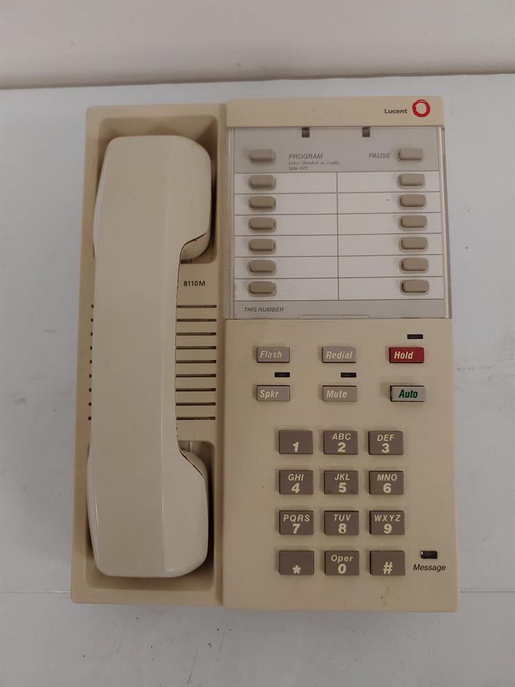 Avaya 8110M 107535858 White 12 Button Single Line Telephone