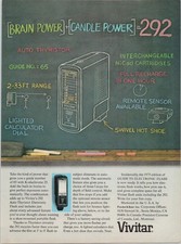 Vivitar 292 Auto Thyristor Electronic Flash Vintage 1975 Print Ad picture