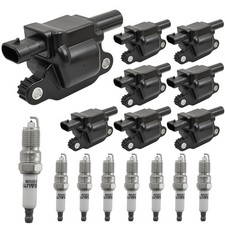 8PK UF413 Ignition Coil Pack & Iridium Spark Plugs for GM 4.8 5.3 6.0 6.2 7.0 V8 picture