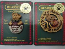 Lot Of Boyds Bearwear Pins jamming fob 2004/ bee happy make memories HANDMADE picture