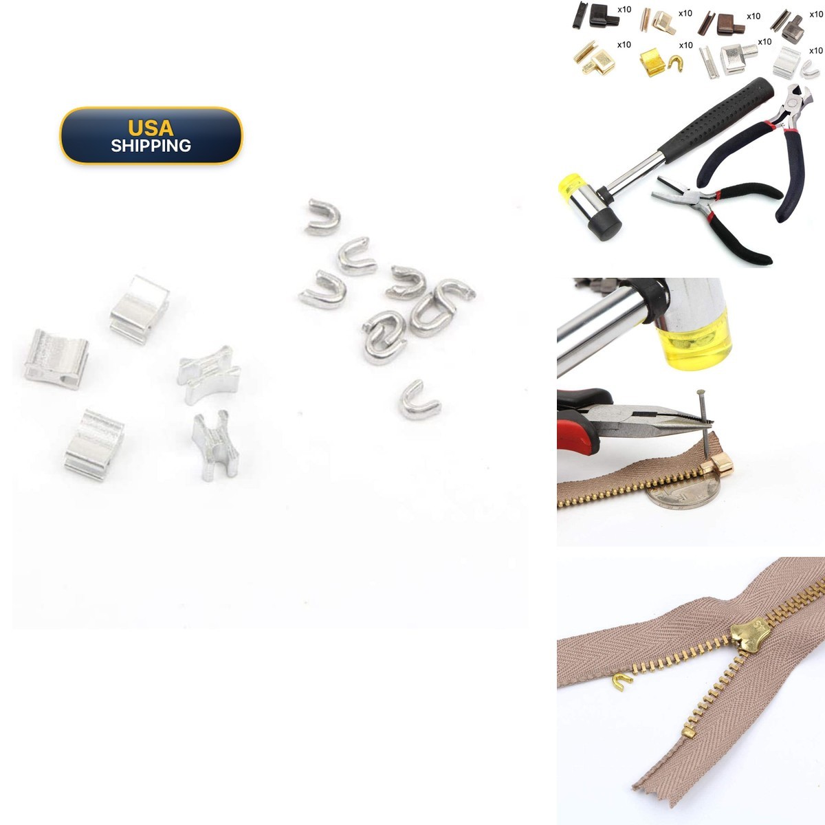 CekoCk Zip Fasteners Sewing,Pieces Nylon Coil Zippers, Crafts,10 Pcs