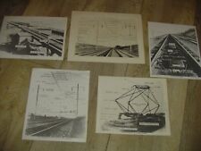 *VINTAGE PHOTOS FOR CATENTARY, THIRD RAIL, IMPEDANCE BOND and PANTOGRAPH * picture
