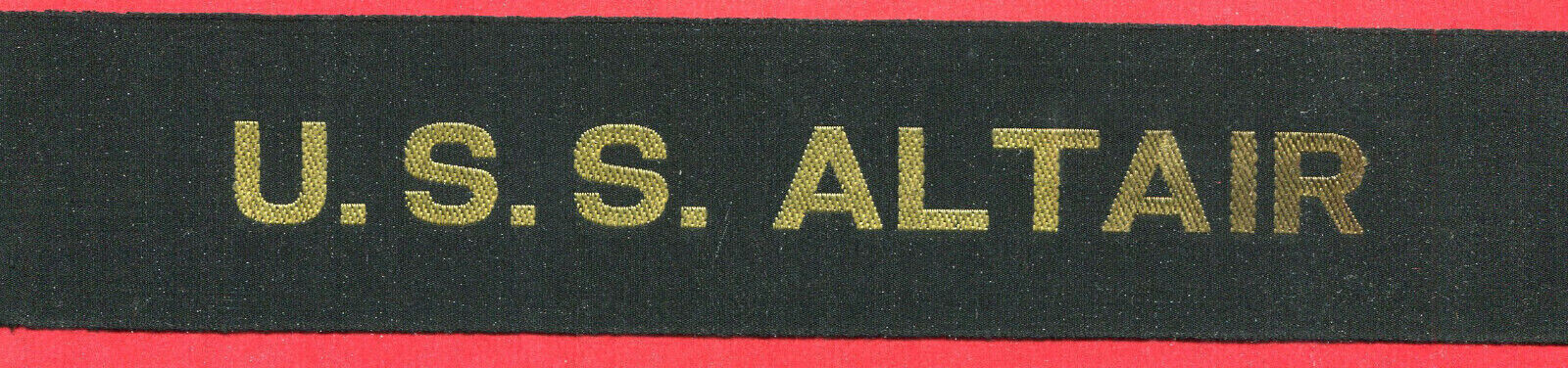 US Navy cap band US Navy USS Altair cap tally hat ribbon ORIGINAL US Navy cap band US Navy USS Altair cap tally hat ribbon ORIGINAL