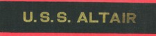 US Navy cap band US Navy USS Altair cap tally hat ribbon ORIGINAL picture