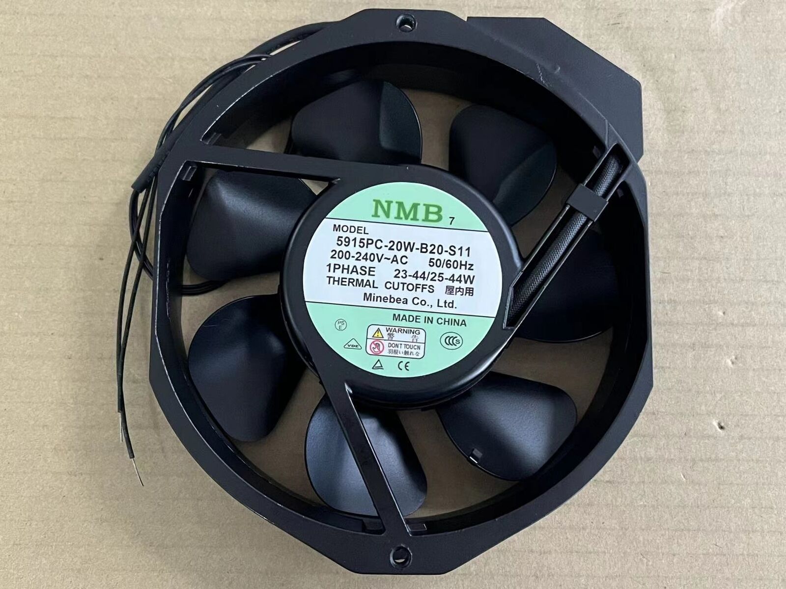NMB-MAT 5915PC-20W-B20-S11 17238 metal leaf high temperature resistant fan 200V