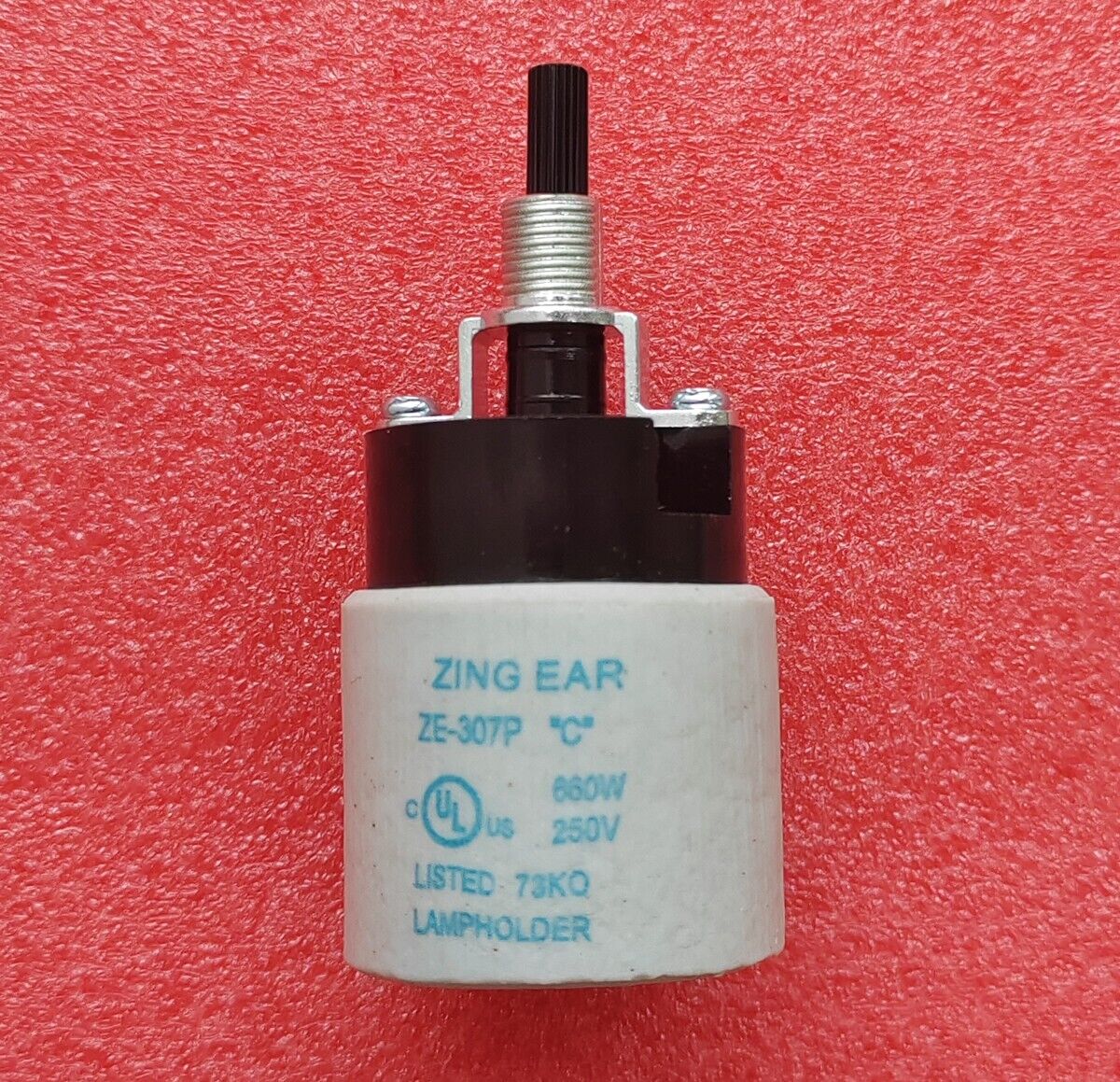 ZE-307P Turn Knob Rotary Bulb Lamp Socket Replacement Switch E26 E27 - On Off