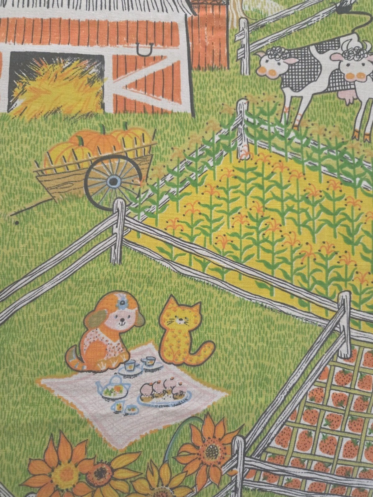 1970's Sears πΌ KATIE DOWN ON THE FARM π· Full/Queen Bedspread NWOT 1970's Sears πΌ KATIE DOWN ON THE FARM π· Full/Queen Bedspread NWOT