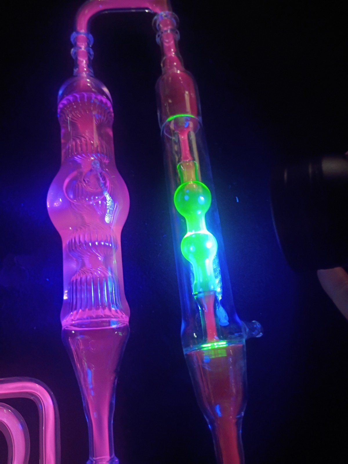 huge geissler plasma neon vacuum tube tesla bulb uranium glass rife high voltage