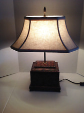 VINTAGE Ornate Accent Designer Lamp with Shade & Toggle Switch picture