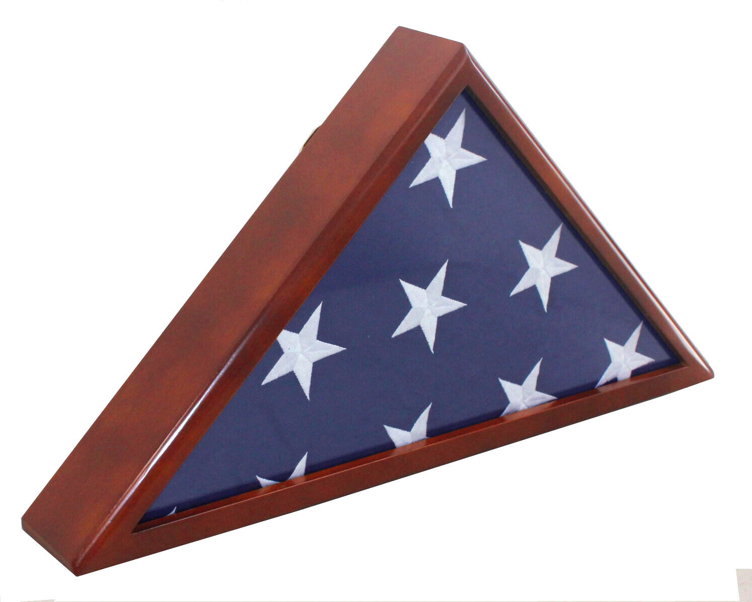 Solid wood Flag Display Case for Memorial/Funeral/Casket 5'X9.5' flag Real Glass