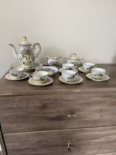 Antique Imperial Germany 19 Piece Tea Set  Hand Decorated Artist Signed picture