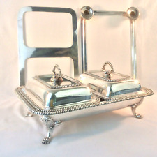 EGW & SONS INTL SILVER CO CLAW FOOT BUFFET SERVER 9 PC MULTIPURPOSE GADROON 3112 picture