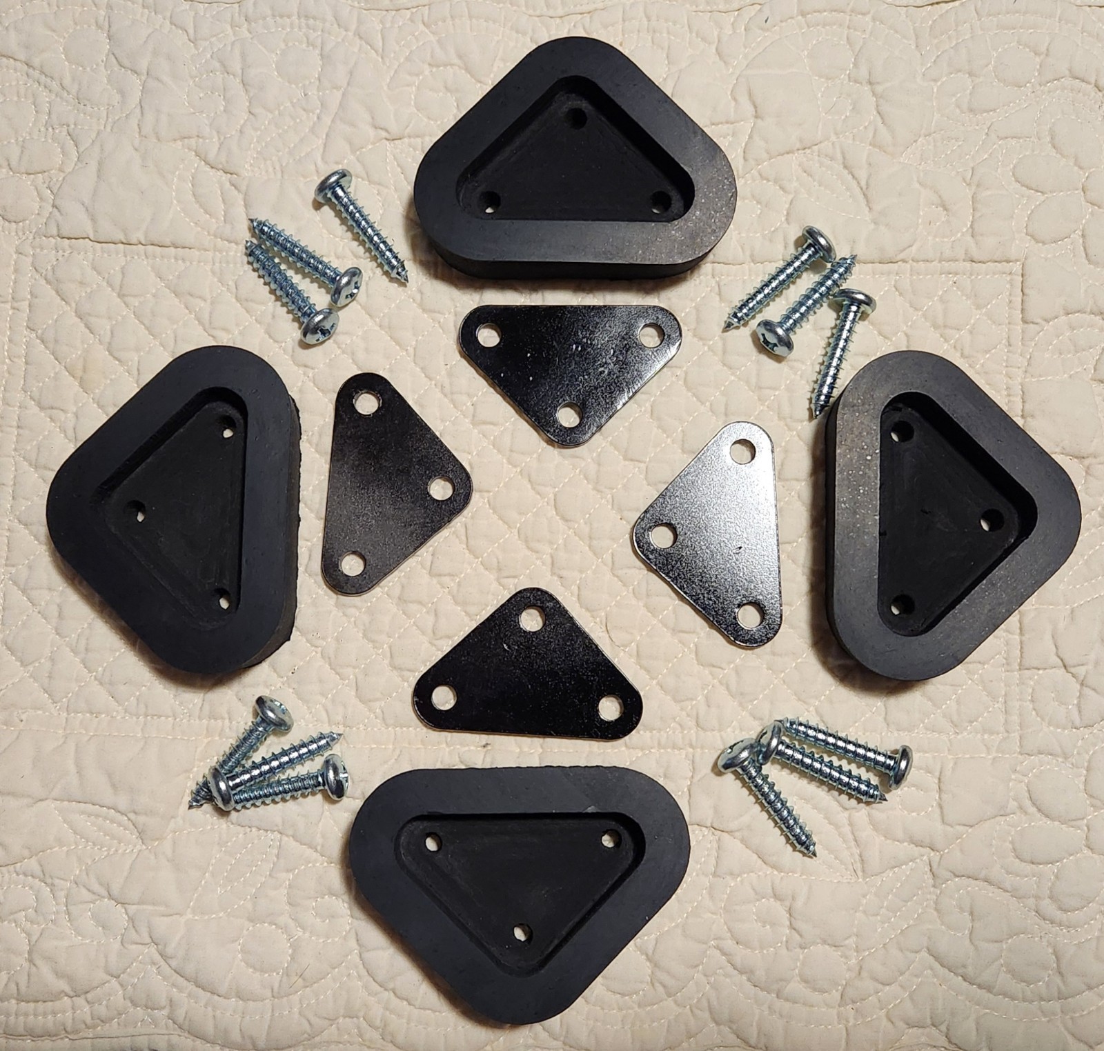 Rubber Foot Pads for Railroad Conductor's Step box or Stool - Replacement Kit Rubber Foot Pads for Railroad Conductor's Step box or Stool - Replacement Kit