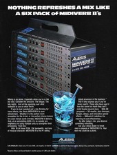ALESIS~MIDIVERB II MULTI-EFFECTS PROCESSOR~1988 PROMO~PRINT MAGAZINE AD POSTER picture