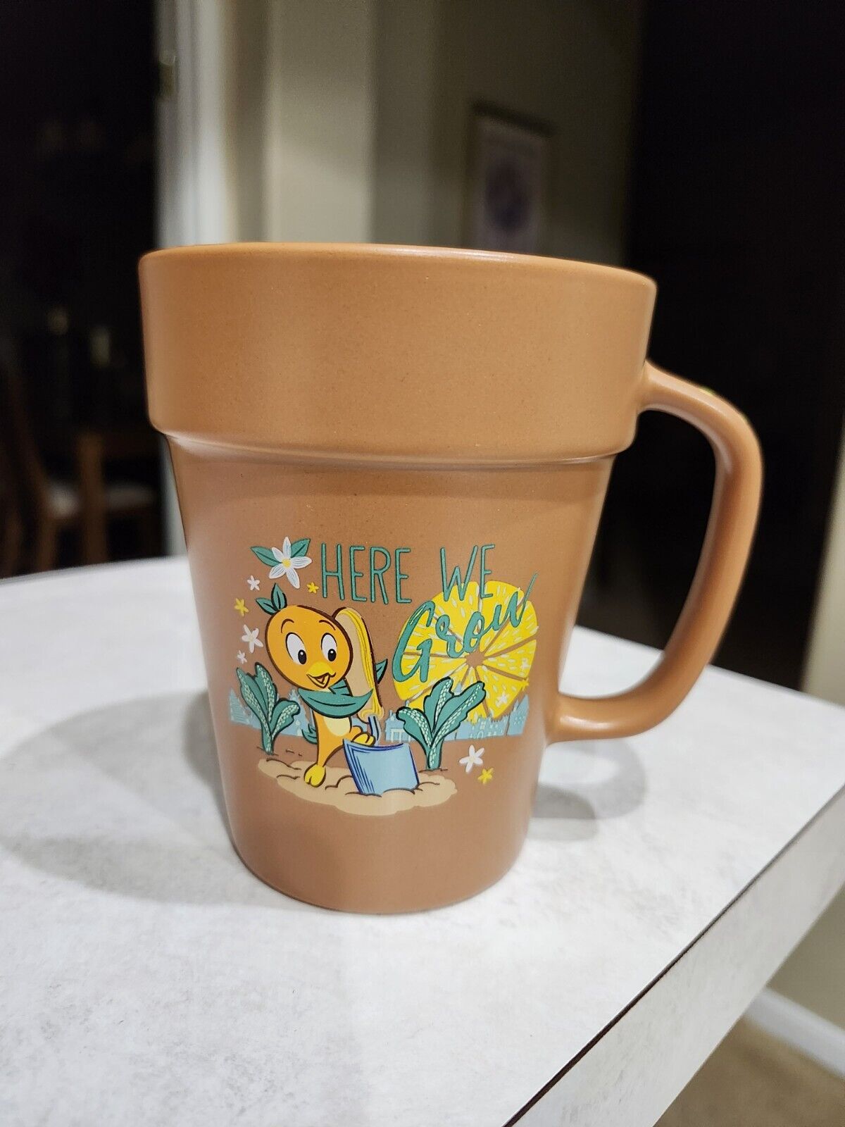 2022 Disney Flower Garden Passholder Orange Bird Here We Grow Flower Pot Mug Cup