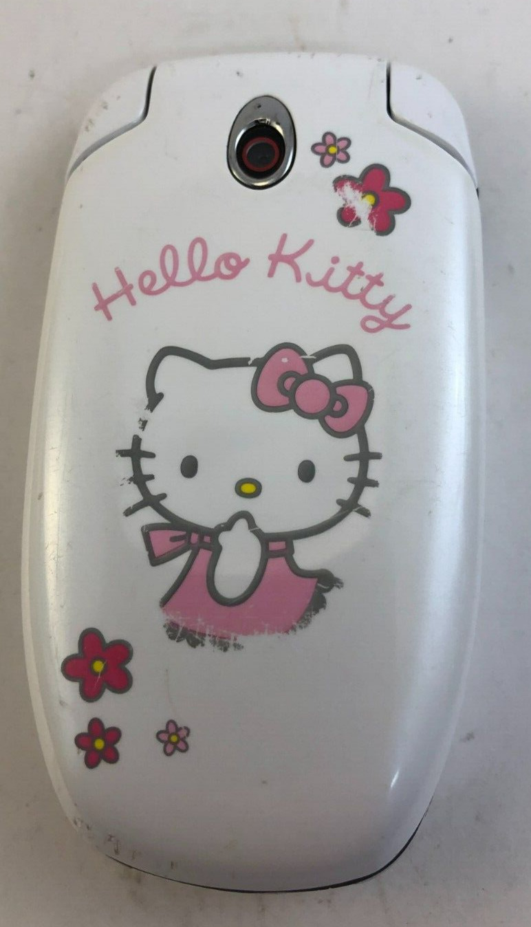 Hello Kitty Samsung Flip Phone vintage not working Cell 2009